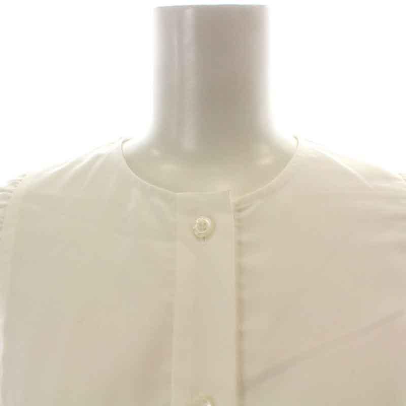 ヨリ yori 22AW スカラップカットワークブラウス シャツ 長袖 ノー 
