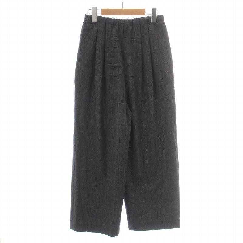 エンフォルド 23AW ストレートワイドパンツ イージー ハイウエスト  