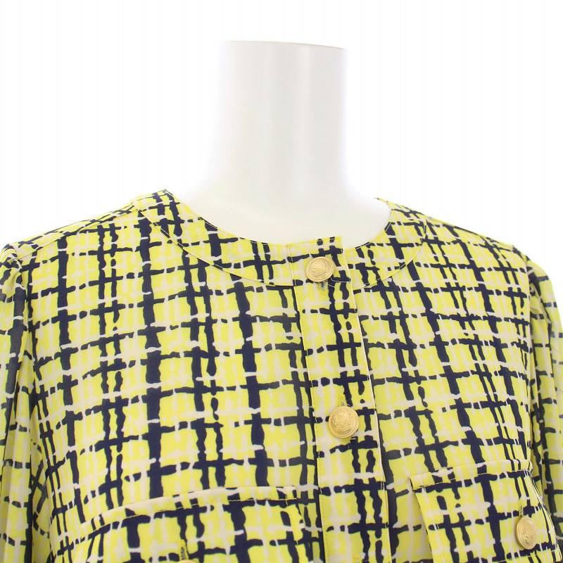 ダイアグラム グレースコンチネンタル ツイードプリントワンピース38