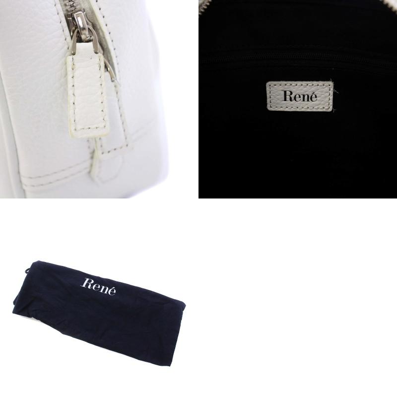 Rene ルネ ALYA ハンドバッグ ミニボストンバッグ ポーチ付き レザー  