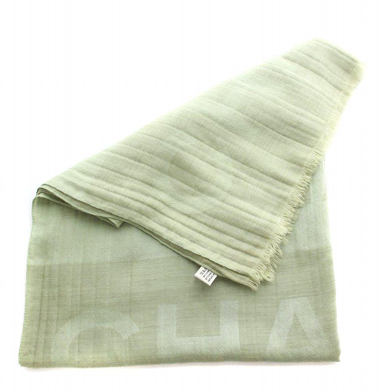 シャネル CHANEL ストール マフラー フリンジ ロゴ ジャガード  