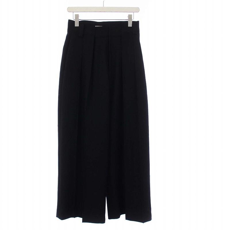 シーニュ cygne Lara ハイウエストタックワイドパンツ スラックス 0 XS 