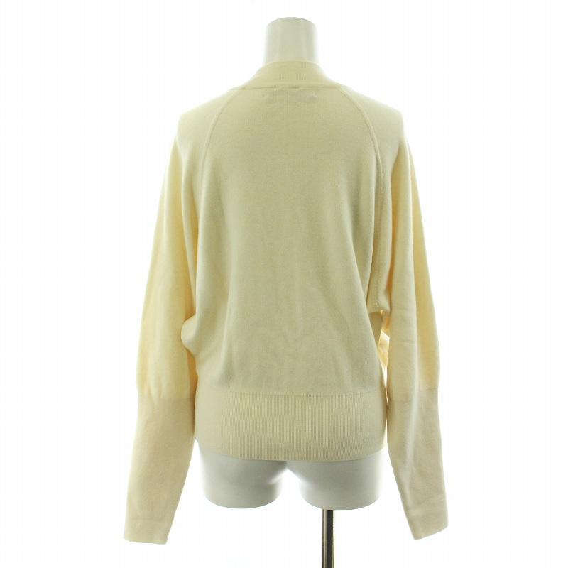 キャバン CABaN ニット セーター 長袖 コットン カシミヤ混 F 白 