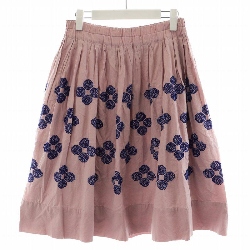 ミナペルホネン mina perhonen ハナ ビーズ hana beads フレアスカート  