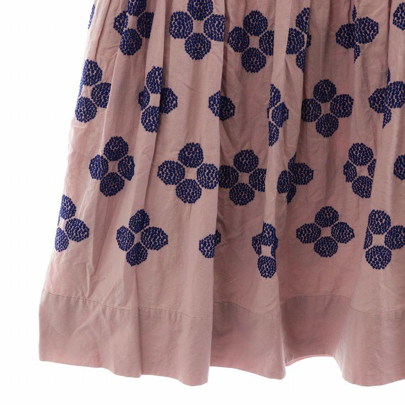 ミナペルホネン mina perhonen ハナ ビーズ hana beads フレアスカート  