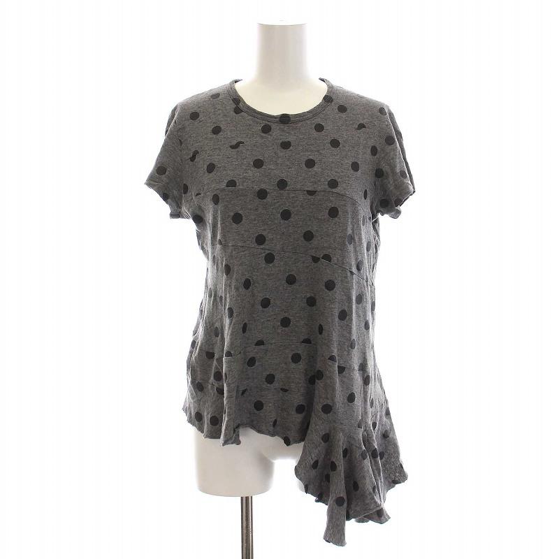 tricot COMME des GARCONSブラックアシンメトリートップス