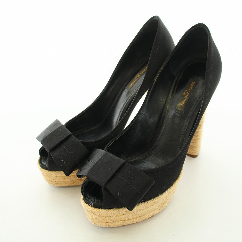 ルイヴィトン 黒ヒール23.5cm