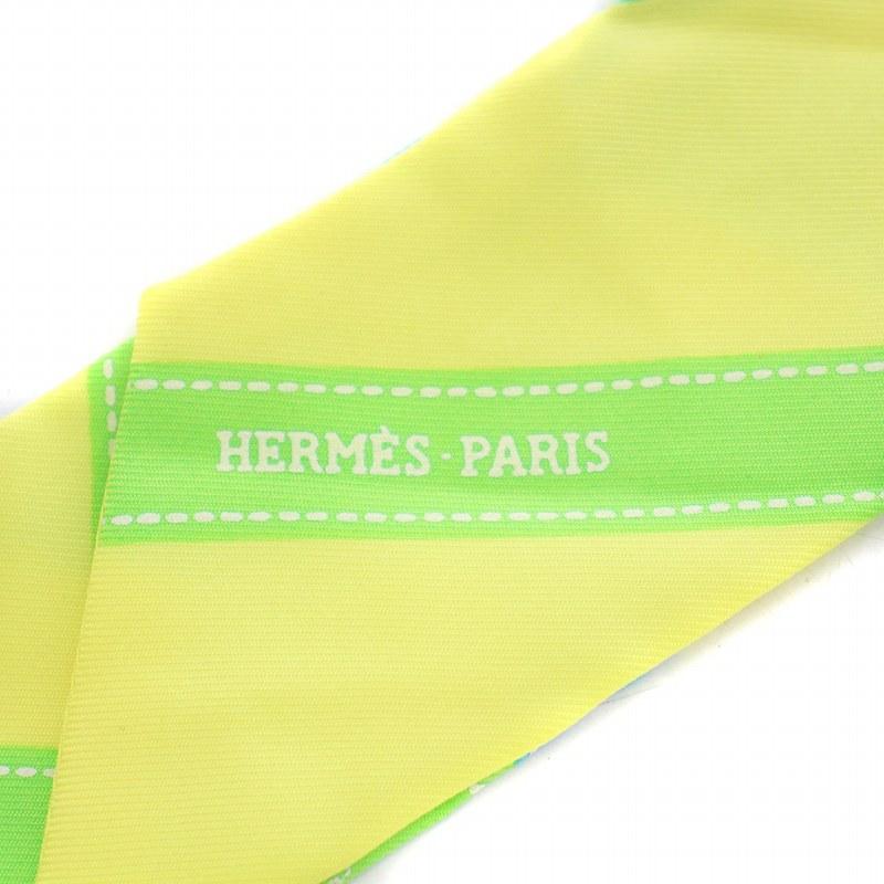 エルメス ツイリー ボルデュック イエロー、ブルー、グリーン エルメス