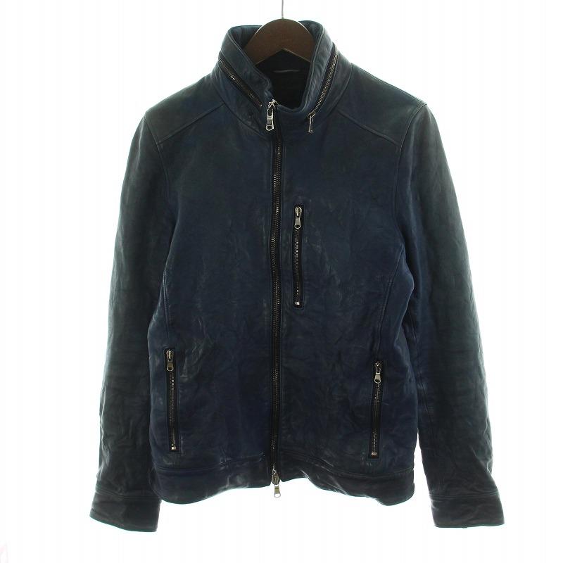 エーゼイ AZ INNER RIDERS LAMB ライダースジャケット シングル  