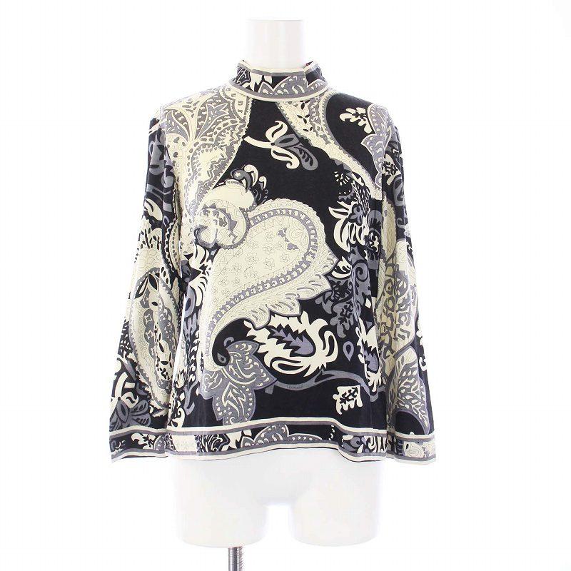 レオナール LEONARD FASHION ブラウス カットソー 七分袖 ハイネック 