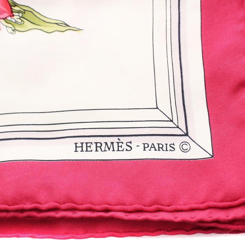 エルメススカーフ花咲く海岸通りピンク 新品未使用