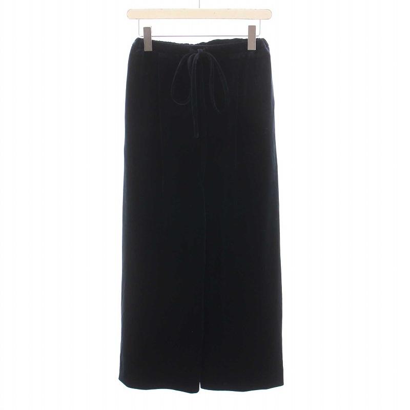 6(ROKU) VELOUR PANTS ベロアパンツネイビー