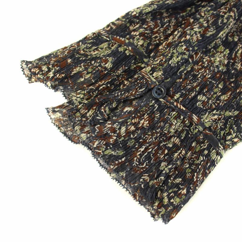 vanessabruno ヴァネッサブリューノ シャツ 長袖 総柄 シルク混