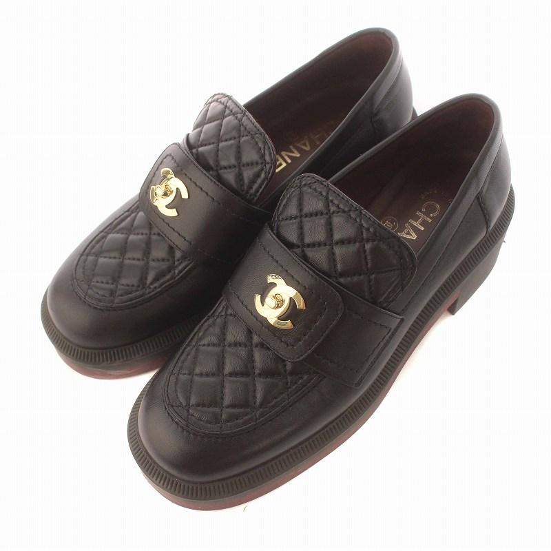 シャネル CHANEL 21AW ローファー レザー キルティング CCターンロック ココマーク 37C 23.5cm 黒 ブラック G38147 /YI1 レディース : 081-102408260213 : ブランド古着販売のベクトル - 通販 - Yahoo!ショッピング シャネル CHANEL 21AW ローファー レザー キルティング CCターンロック ココマーク 37C 23.5cm 黒 ブラック G38147 /YI1 レディース : 081-102408260213 : ブランド古着販売のベクトル - 通販 - Yahoo!ショッピング