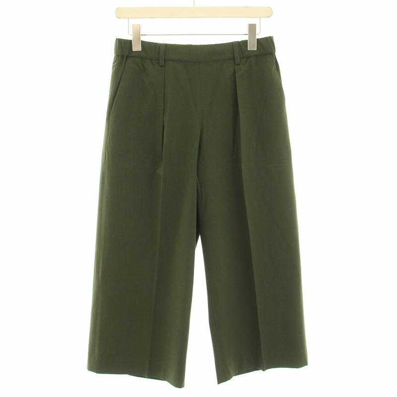 自由区 オンワード樫山 ワイドパンツ イージーパンツ タック  