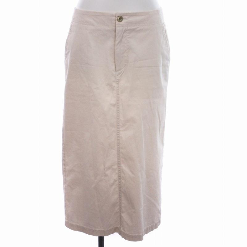 イエナ IENA 22SS ライトカルゼタイトスカート ミモレ ロング 38 M 白  