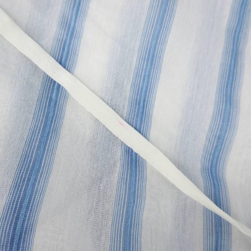 未使用バイマレーネビルガーシルクリネンパフスリーブレースリボンブラウスネイビー白 未使用バイマレーネビルガーシルクリネンパフスリーブレース