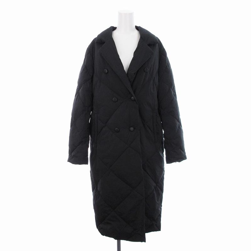 未使用品 ルール RULe タグ付き ダウンコート チェスター ロング M 黒  