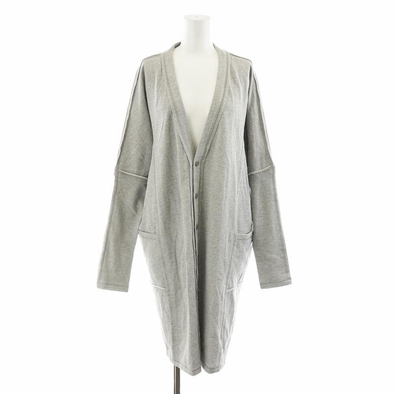 未使用品 リミフゥ LIMI feu カーディガン ロング丈 コットン グレー  