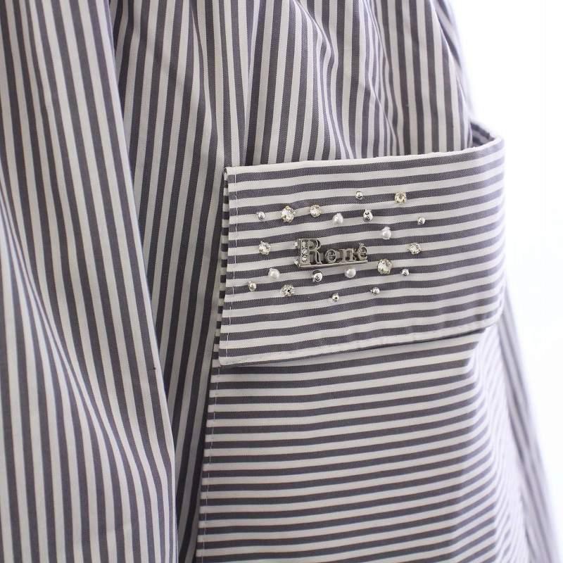 Rene ルネ 23SS ワンピース 半袖 ロング クルーネック パワー 