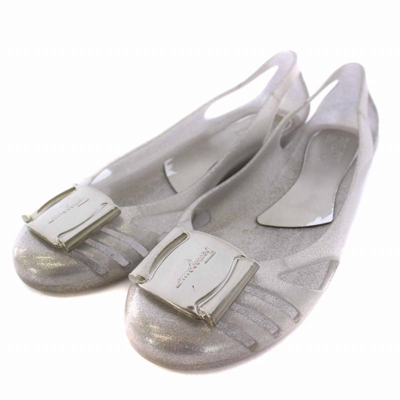 Salvatore Ferragamo ゴールド グリッター スリッパ