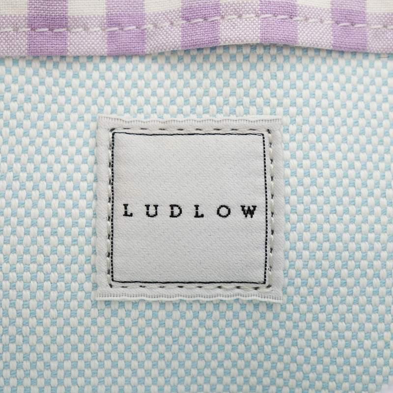 ラドロー LUDLOW トートバッグ ハンドバッグ チェック柄 イニシャル S 