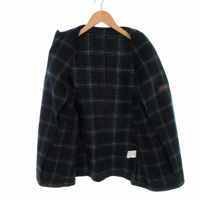 ビームスプラス BEAMS+ ウールタータンチェック シャツジャケット M 緑 