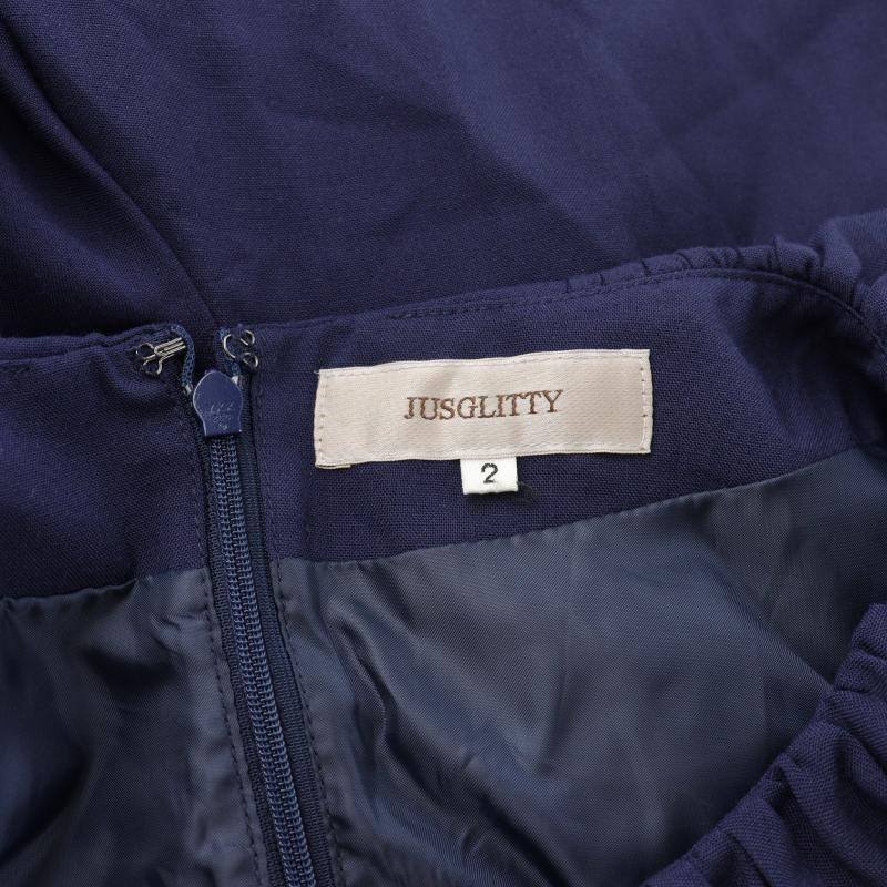 ジャスグリッティー JUSGLITTY 23SS フェイクリネンロンパース 