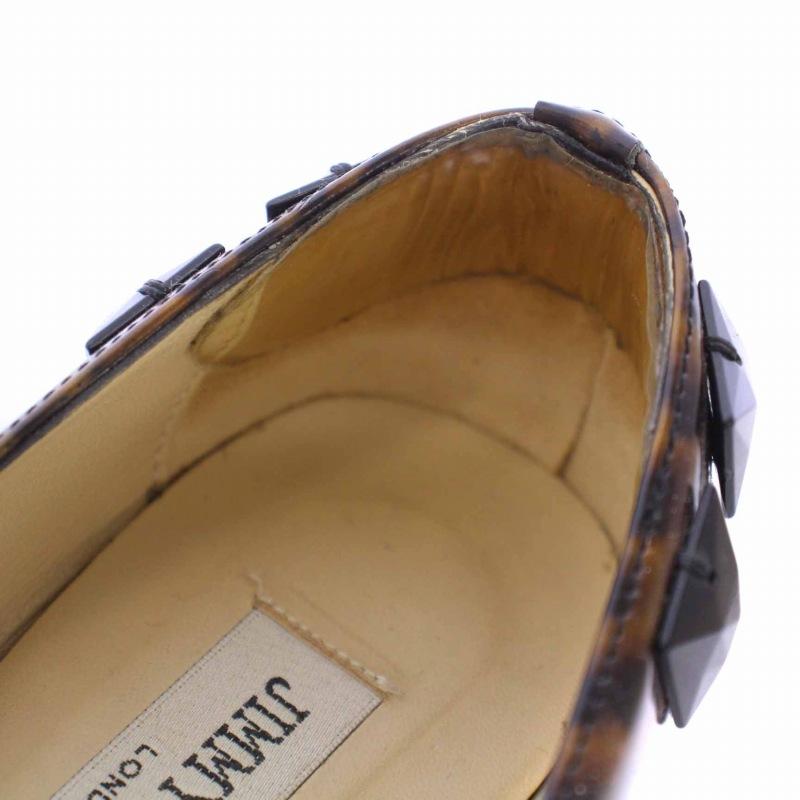 JIMMY　CHOO　 ピンキーオレンジゴールド　ローパンプス JIMMYCHOO ピンキーオレンジゴールドローパンプス