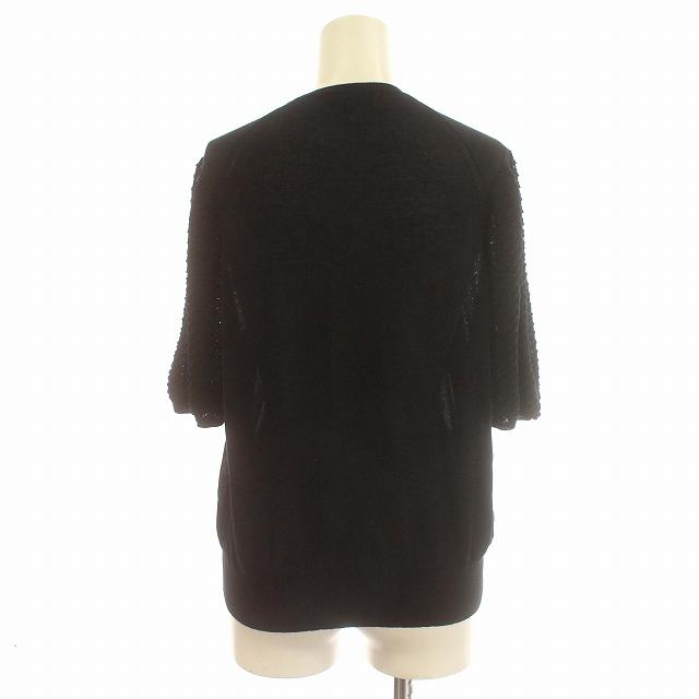 ドゥロワー Drawer ニット 半袖 カットソー パフスリーブ コットン 1 S  