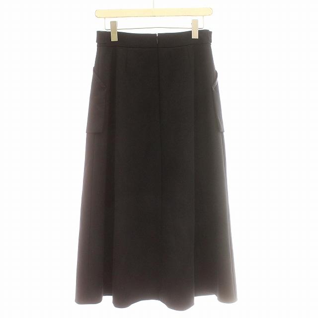 シクラス CYCLAS スカート ロング フレアスカート 36 S 黒 ブラック 