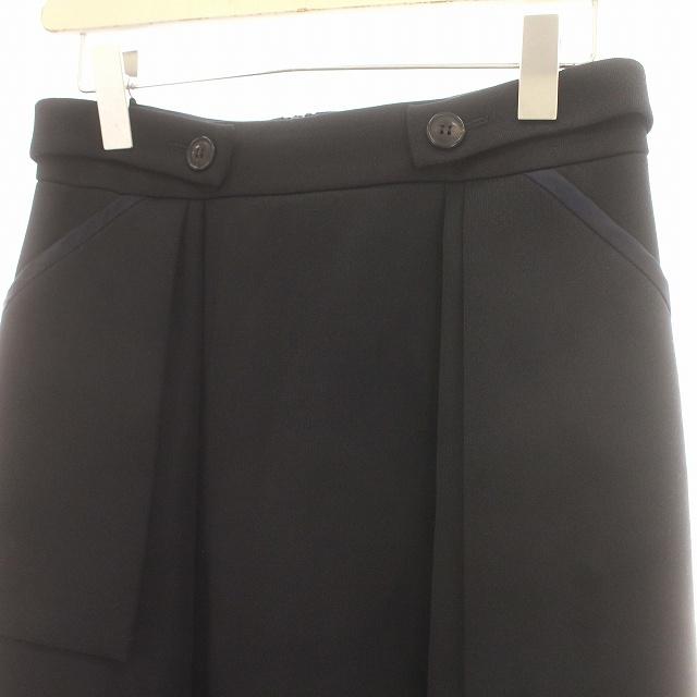 シクラス CYCLAS スカート ロング フレアスカート 36 S 黒 ブラック 
