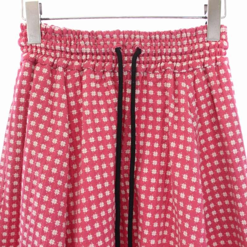 OBLI オブリピンク フレアロングスカート M