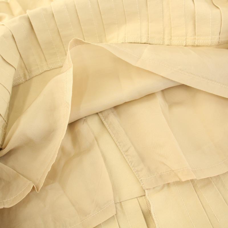 新品✨THIRD MAGAZINE サードマガジン 裾プリーツスカート ベージュ サードマガジン THIRD MAGAZINE 裾プリーツタイトスカート