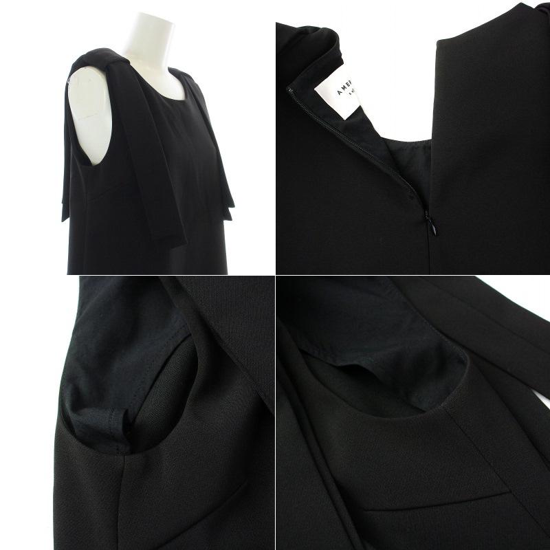Ameri VINTAGE 23AW BONDING RIBBON VEST TOP チュニック カットソー 