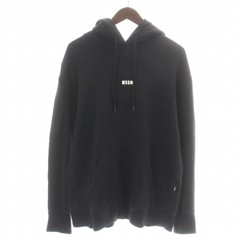 エムエスジーエム MSGM パーカー プルオーバー 長袖 ロゴプリント XS 