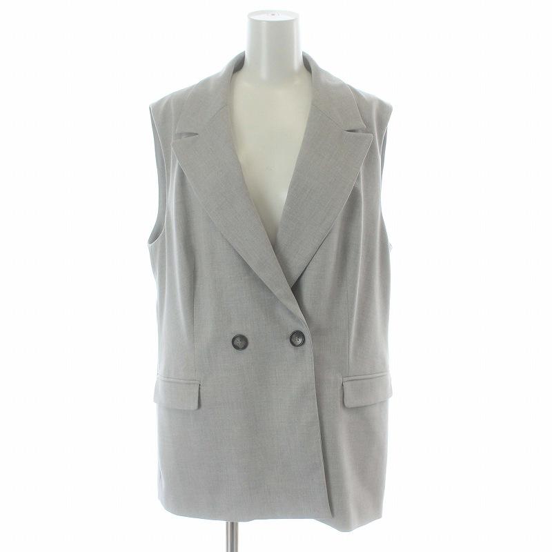 ZARA ザラ ジレ ベスト 前開き 総裏地 ダブル 2B ノーベント L ZARA ザラ ジレ ベスト 前開き 総裏地 ダブル 2B ノーベント L