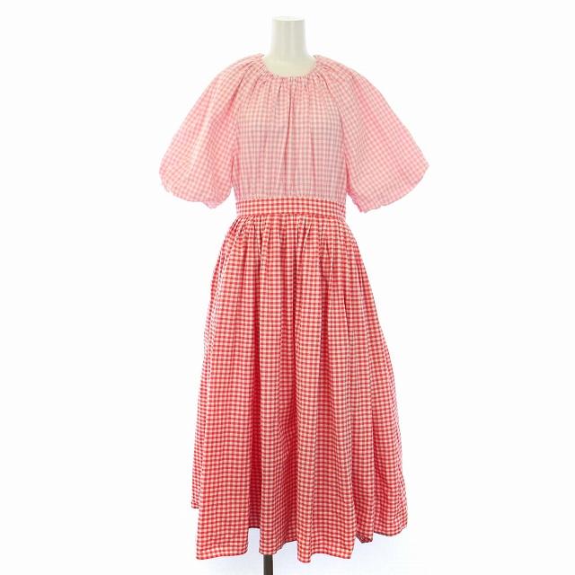 ジェイエヌハーツ JNHearts 24SS check mix dress ワンピース ロング 