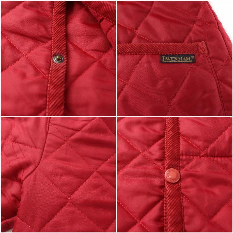 美品【ラベンハム】(38/M) キルティングジャケット SUFFOLK フード付 ラベンハム LAVENHAM キルティングジャケット 中綿 フード スナップ