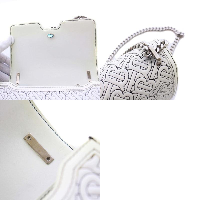 【美品】 BURBERRY バーバリー TBモノグラム　ケース　チェーン付 美品】 BURBERRY バーバリー TBモノグラム コインケース チェーン付