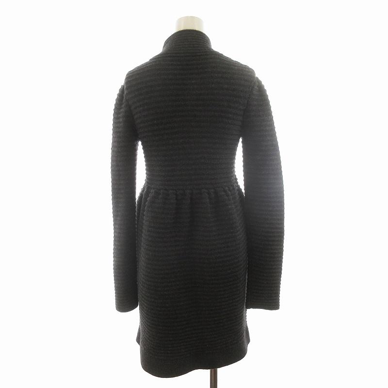 セオリー Theory ニットワンピース スタンドカラー フロントボタン  