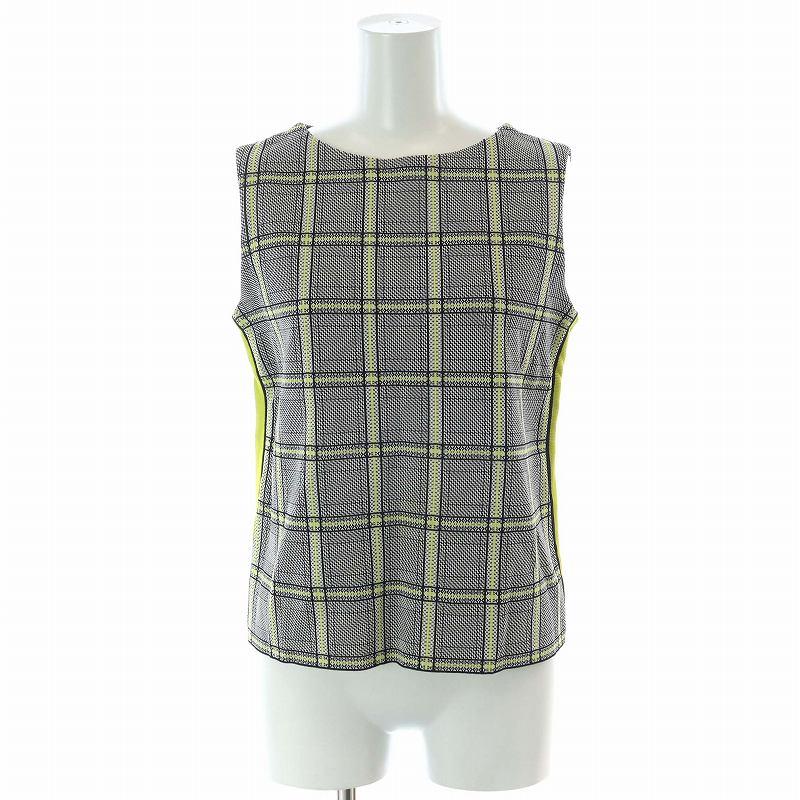 エポカEPOCA size40 M ノースリーブ ジップ ワンピース 山吹色