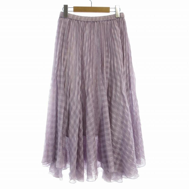 マルティニーク martinique プリーツスカート マキシ ロング チェック  