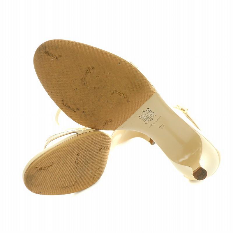 ネブローニ Nebuloni E. アンクルストラップサンダル レザー ヒール  