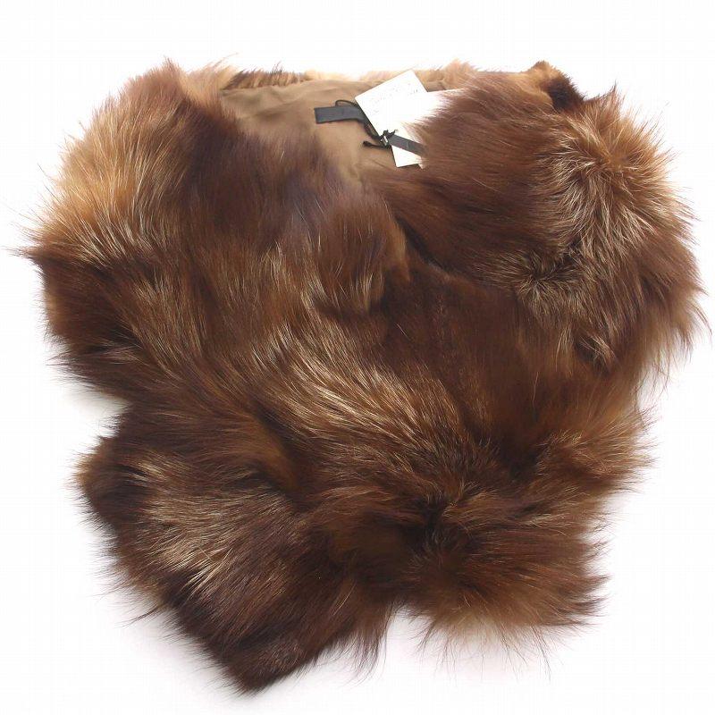 未使用品 アイシービー iCB 毛皮 マフラー ティペット シルバー  