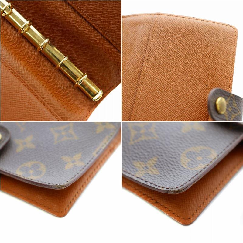 LOUIS VUITTON ルイヴィトン モノグラム アジェンダPM 手帳カバー 6穴 