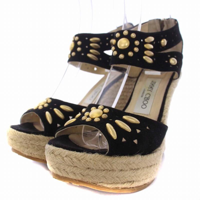 ジミーチュウ JIMMY CHOO サンダル ストラップ ウエッジソール  
