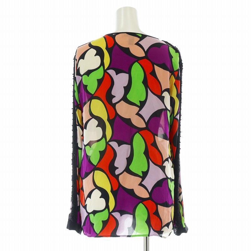 レオナール シフォン ロングカーディガン Mサイズ