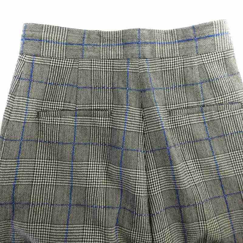 ジョセフ JOSEPH ストレートパンツ ハイウエスト チェック 36 S