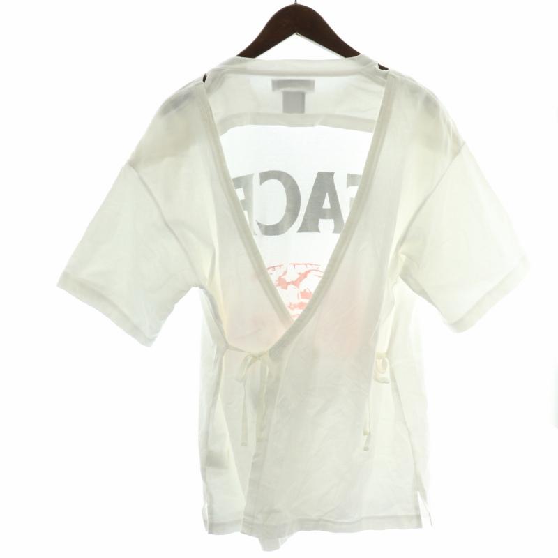 FACETASM ファセッタズム  Tシャツ　リボン ファセッタズム FACETASM Tシャツ カットソー バックオープン リボン